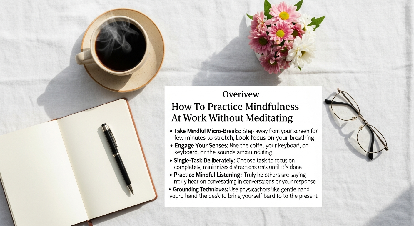 How To Practice Mindfulness At Work Without Meditating