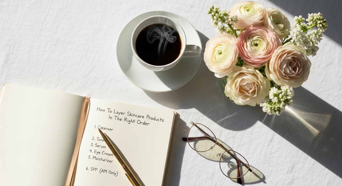 How To Layer Skincare Products In The Right Order