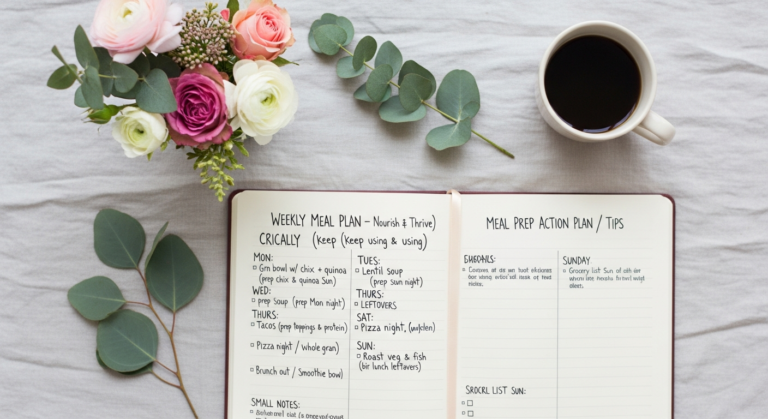 how to meal prep for the week as a busy woman