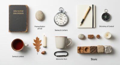 practical stoicism exercises — featured illustration