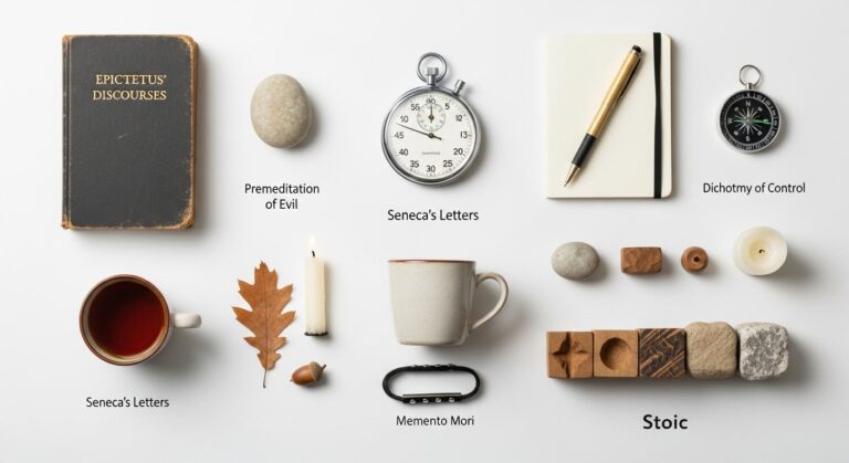 practical stoicism exercises — featured illustration