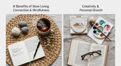 benefits of slow living - featured illustration